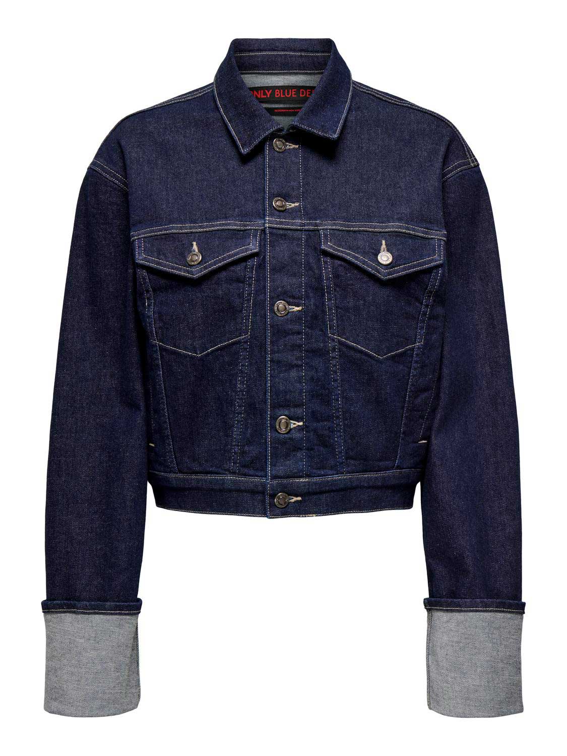 ONLY Яке ONLMERCER LS FOLD UP JACKET RED DNM DCC