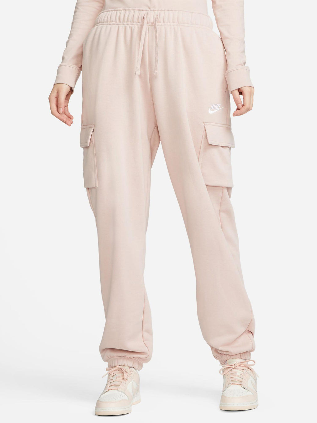 NIKE Спортно долнище W CLUB FLC MR CARGO
