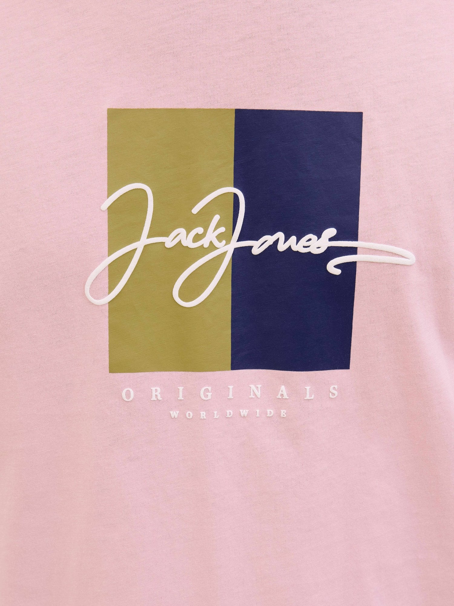 JACK & JONES Тениска JORFREDERIKSBERG BOX SCRIPT TEE SS CN LN