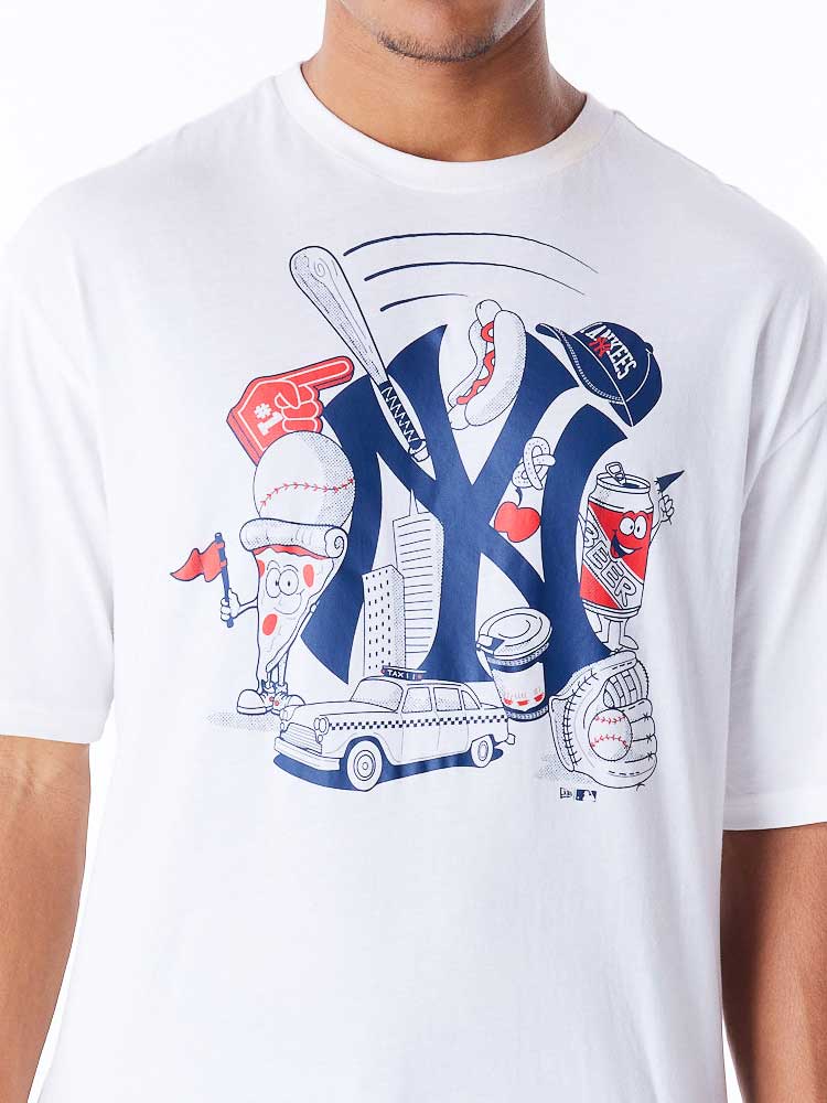 NEW ERA Тениска MLB FOOD GRPHC OS TEE NEYYAN