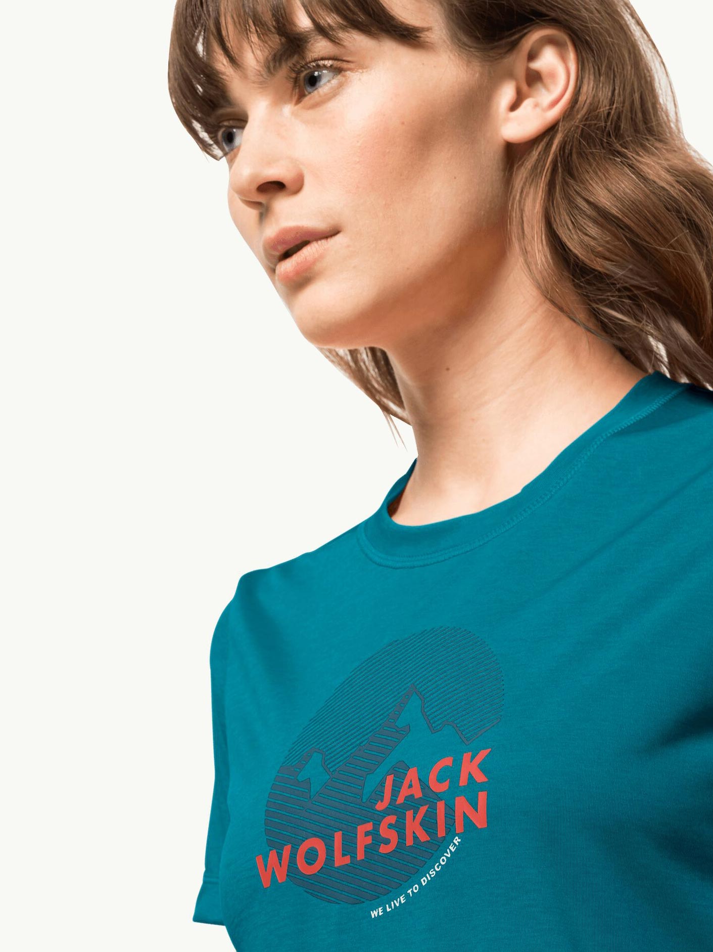 JACK WOLFSKIN Тениска HIKING S/S GRAPHIC T W