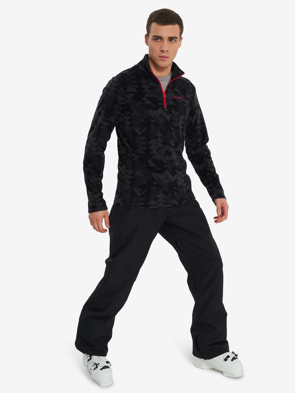GLISSADE Полар Printed Men's H/Z Fleece