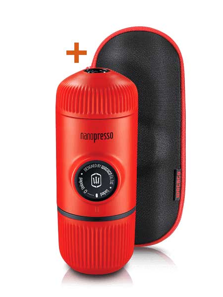 WACACO Кафемашина Nanopresso Classic + калъф, Lava Red