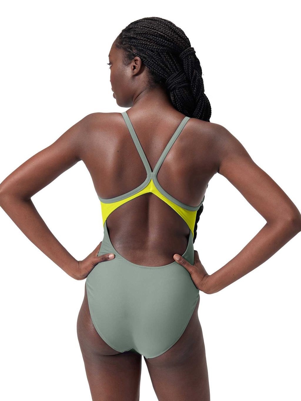 SPEEDO Цял бански COLORBLOCK RACERBACK