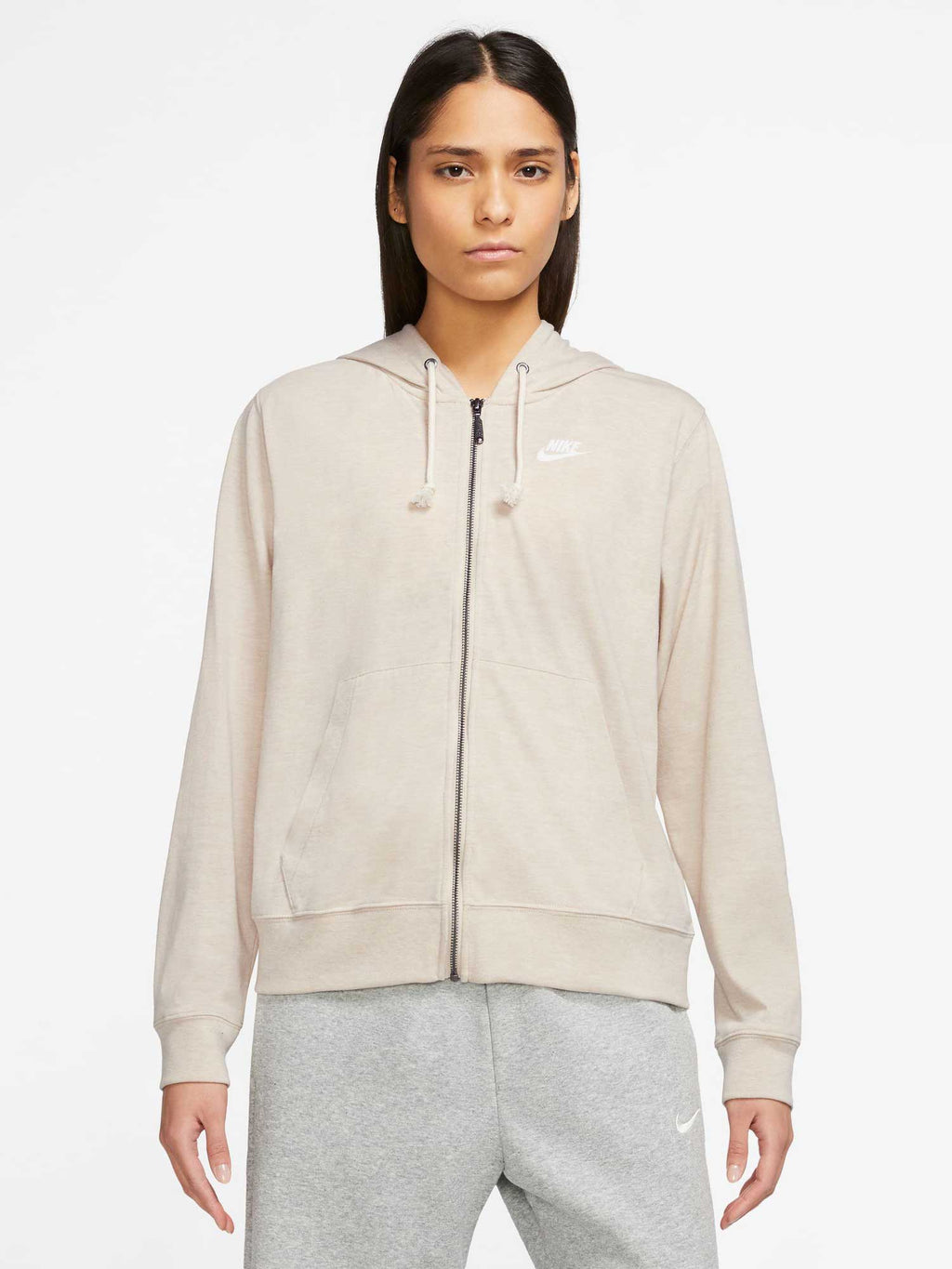 NIKE Суитшърт W NSW GYM VNTG EASY FZ HOODIE