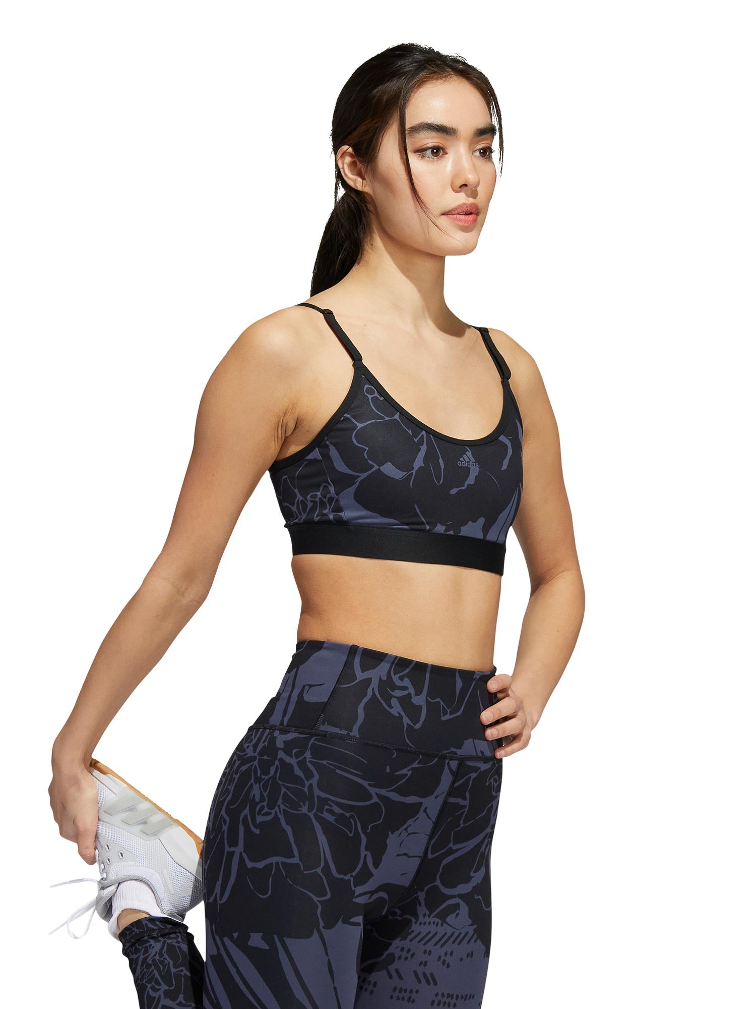 ADIDAS PERFORMANCE Спортен сутиен TRAIN LIGHT SUPPORT FLOWER