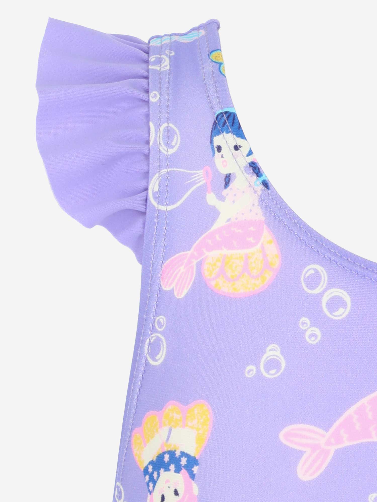 JOSS Цял бански Little Girls All-Over Printed