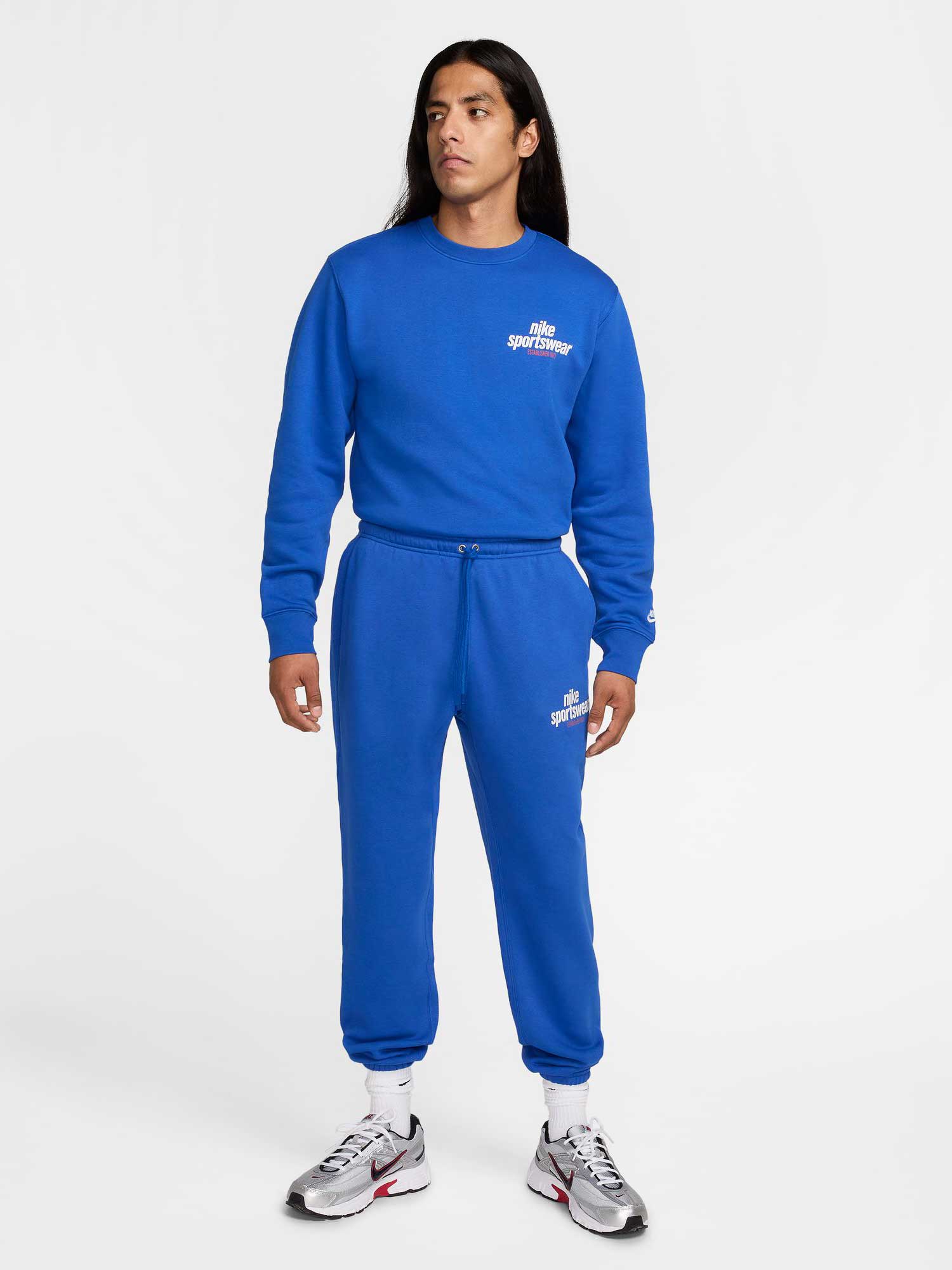 NIKE Спортно долнище M NK CLUB BB CF PANT NSW GFX