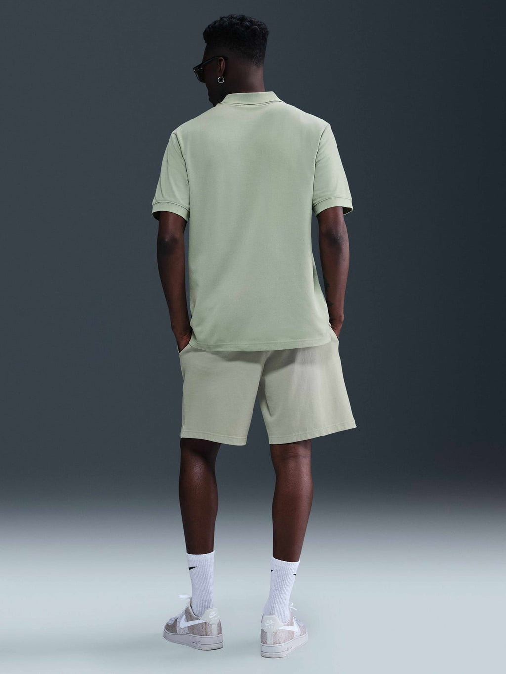 NIKE Поло тениска M NK CLUB SS POLO PIQUE
