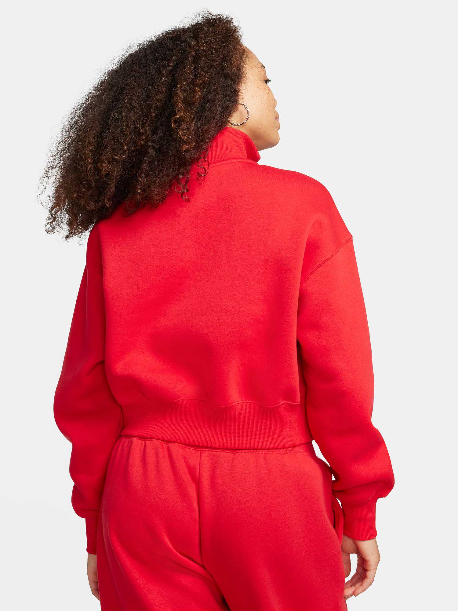 NIKE Блуза W NSW PHNX FLC QZ CROP