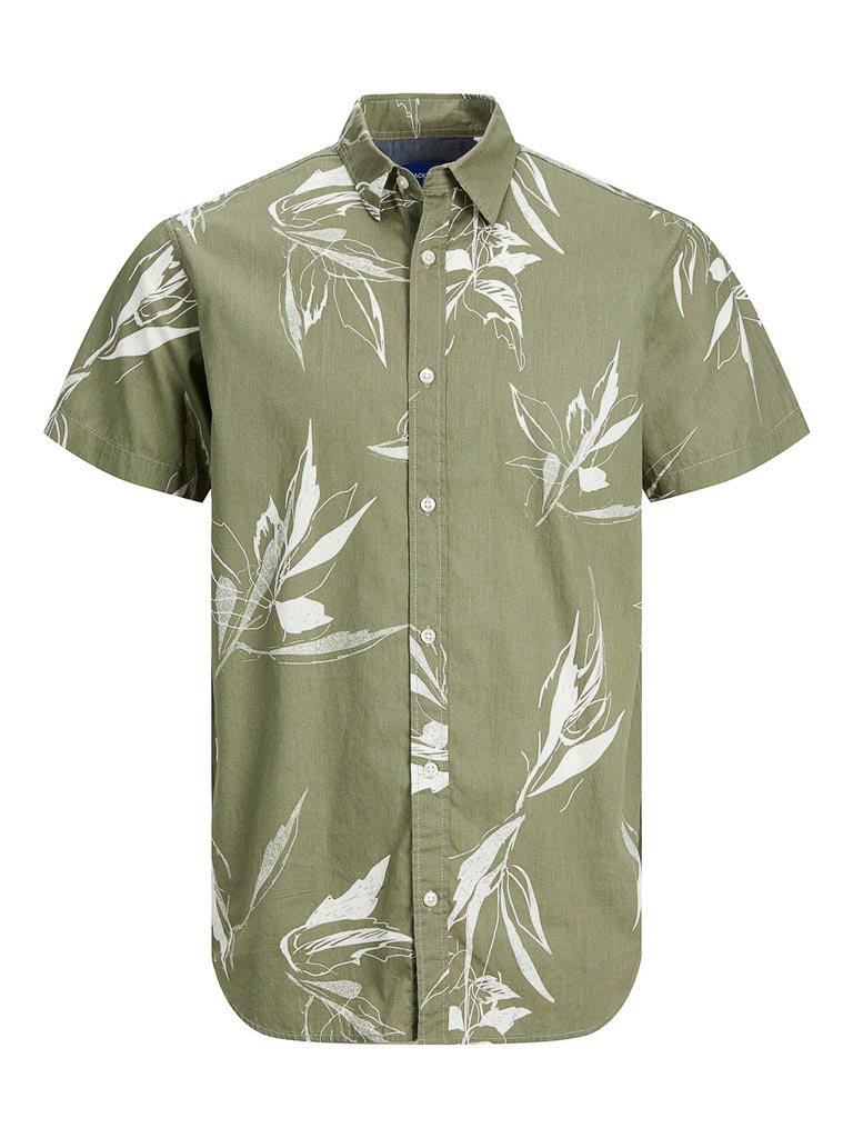 JACK & JONES Риза JORCRAYON AOP SHIRT SS LN