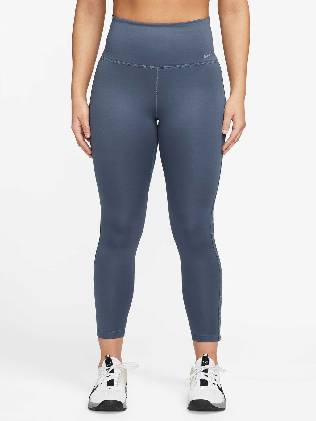 NIKE Клин W NK ONE TF HR 7/8 TIGHT MTLC