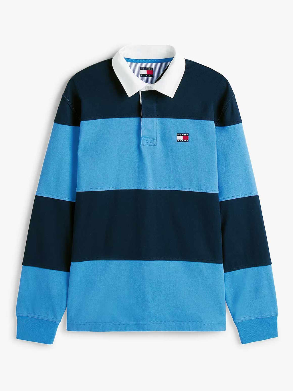 TOMMY JEANS Тениска TJM RLX FIT COLORBLOCK RUGBY E