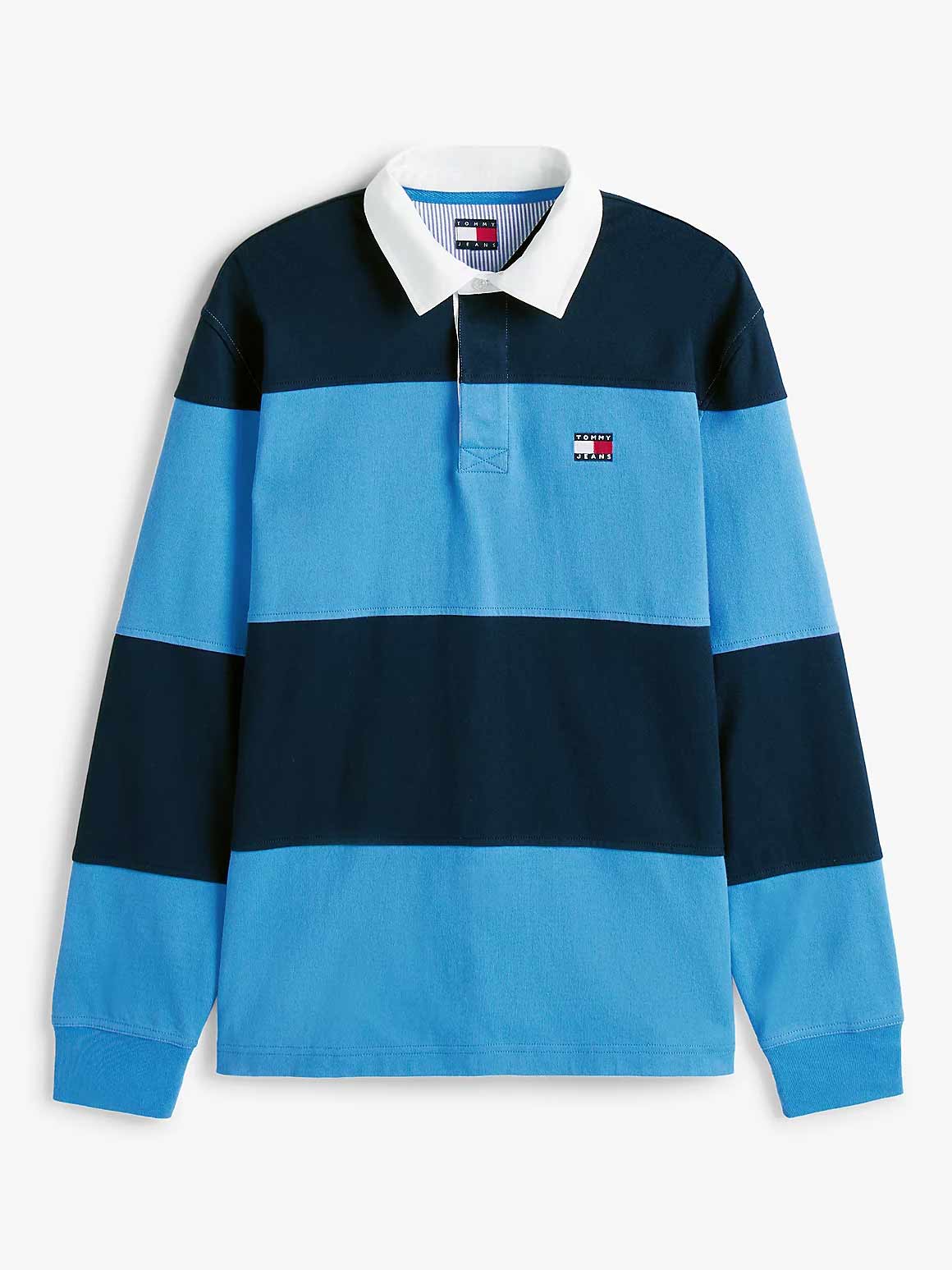 TOMMY JEANS Тениска TJM RLX FIT COLORBLOCK RUGBY E