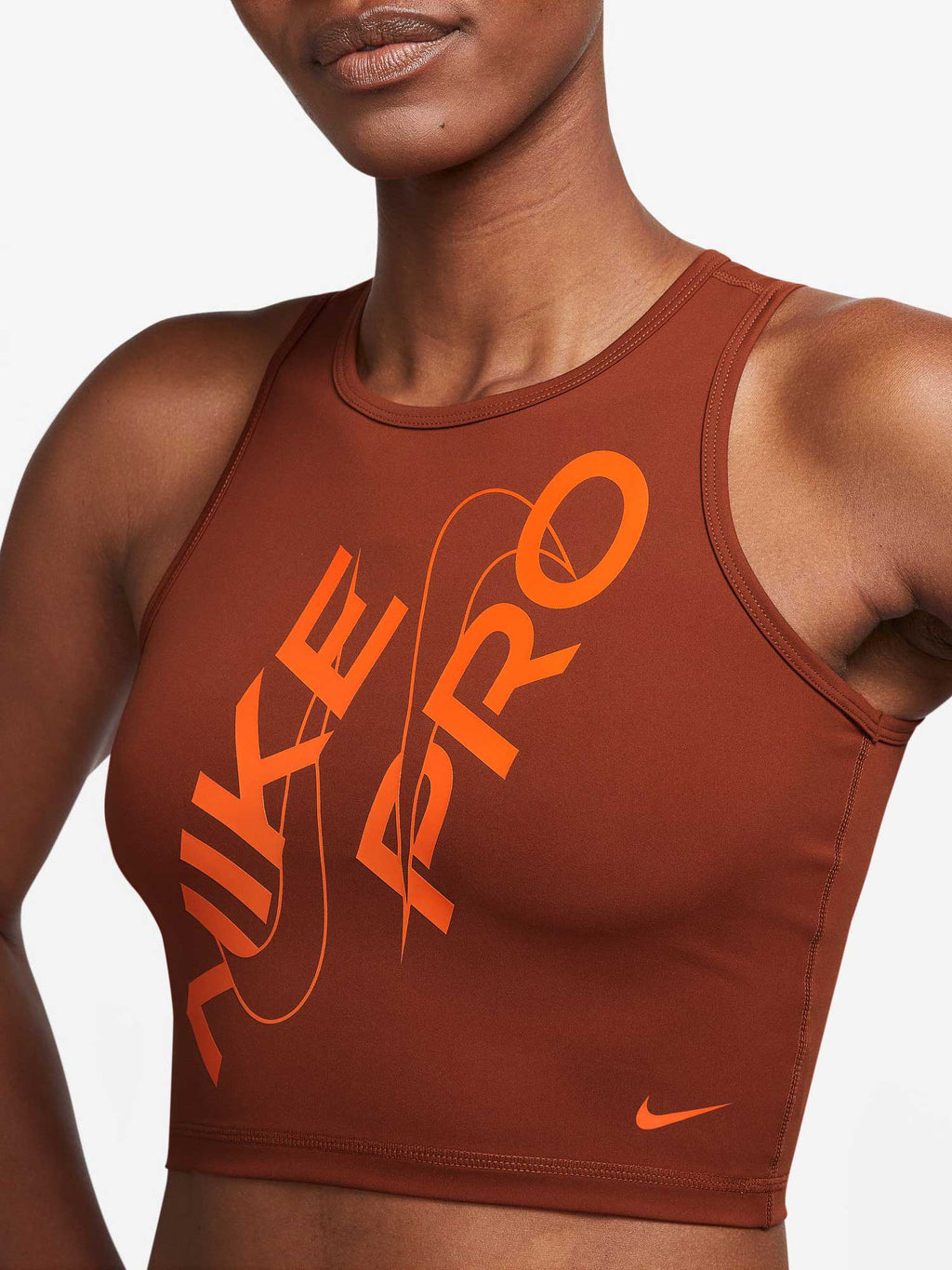 NIKE Потник W NP DF CROP TANK GRX