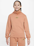 NIKE Блуза G NSW CLUB FLC FNL LS TOP SHNE