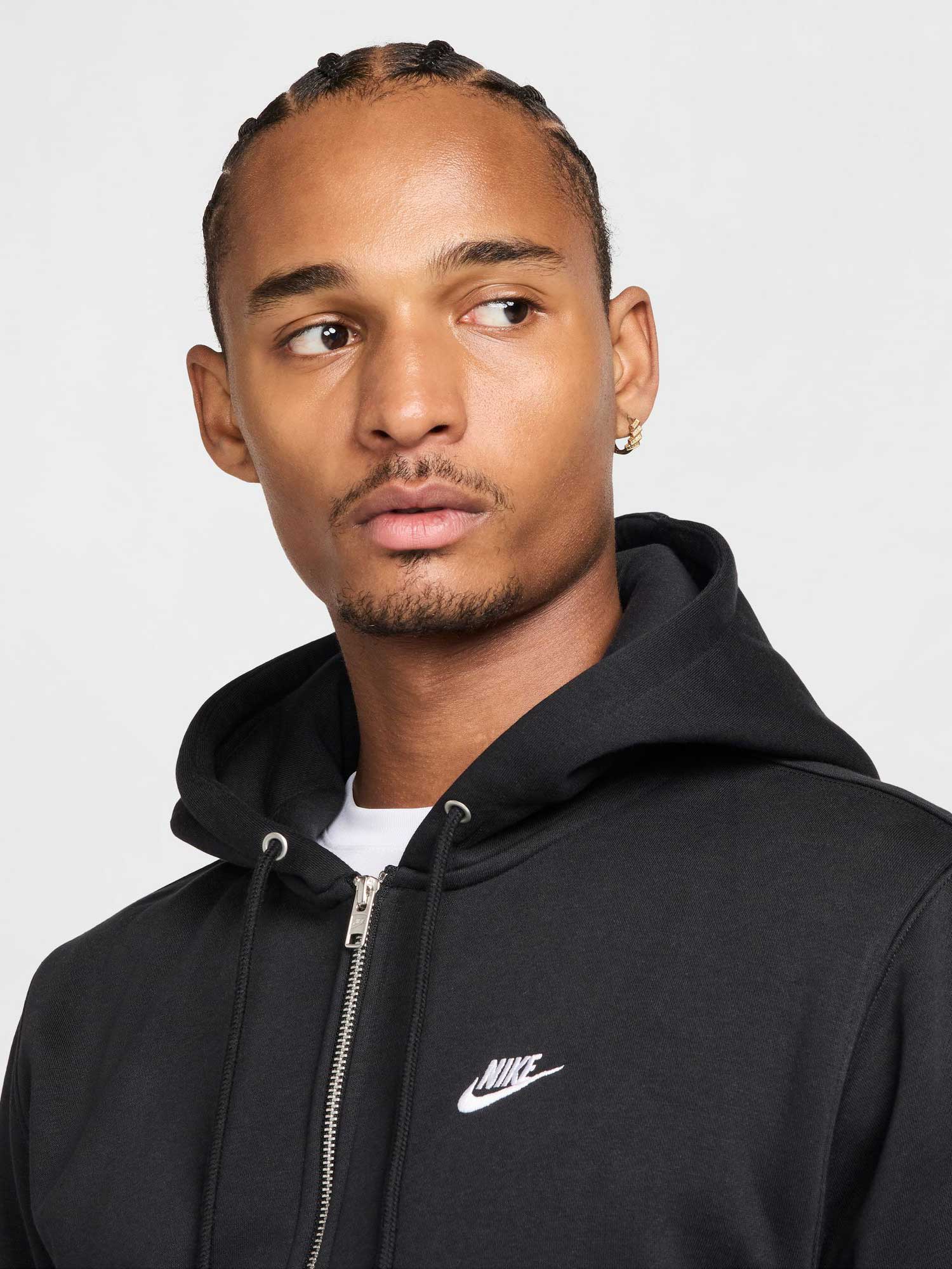 NIKE Суитшърт M NK CLUB BB FZ HOODIE