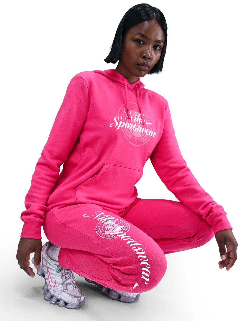 NIKE Спортно долнище W NSW CLUB FLC GX STD PANT