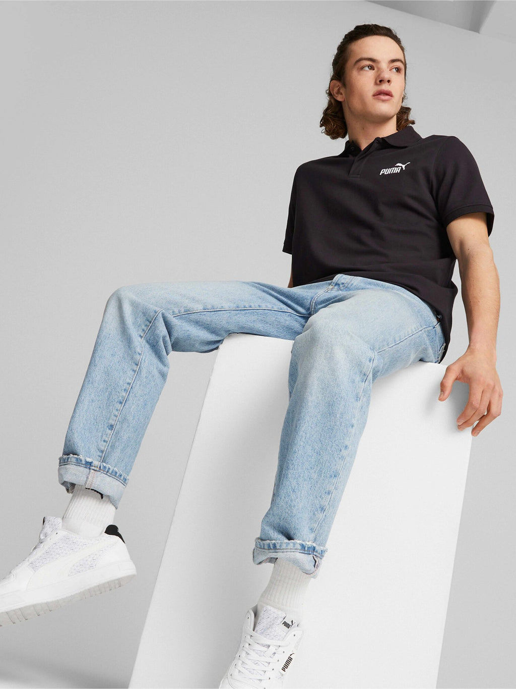 PUMA Тениска ESS ELEVATED Polo