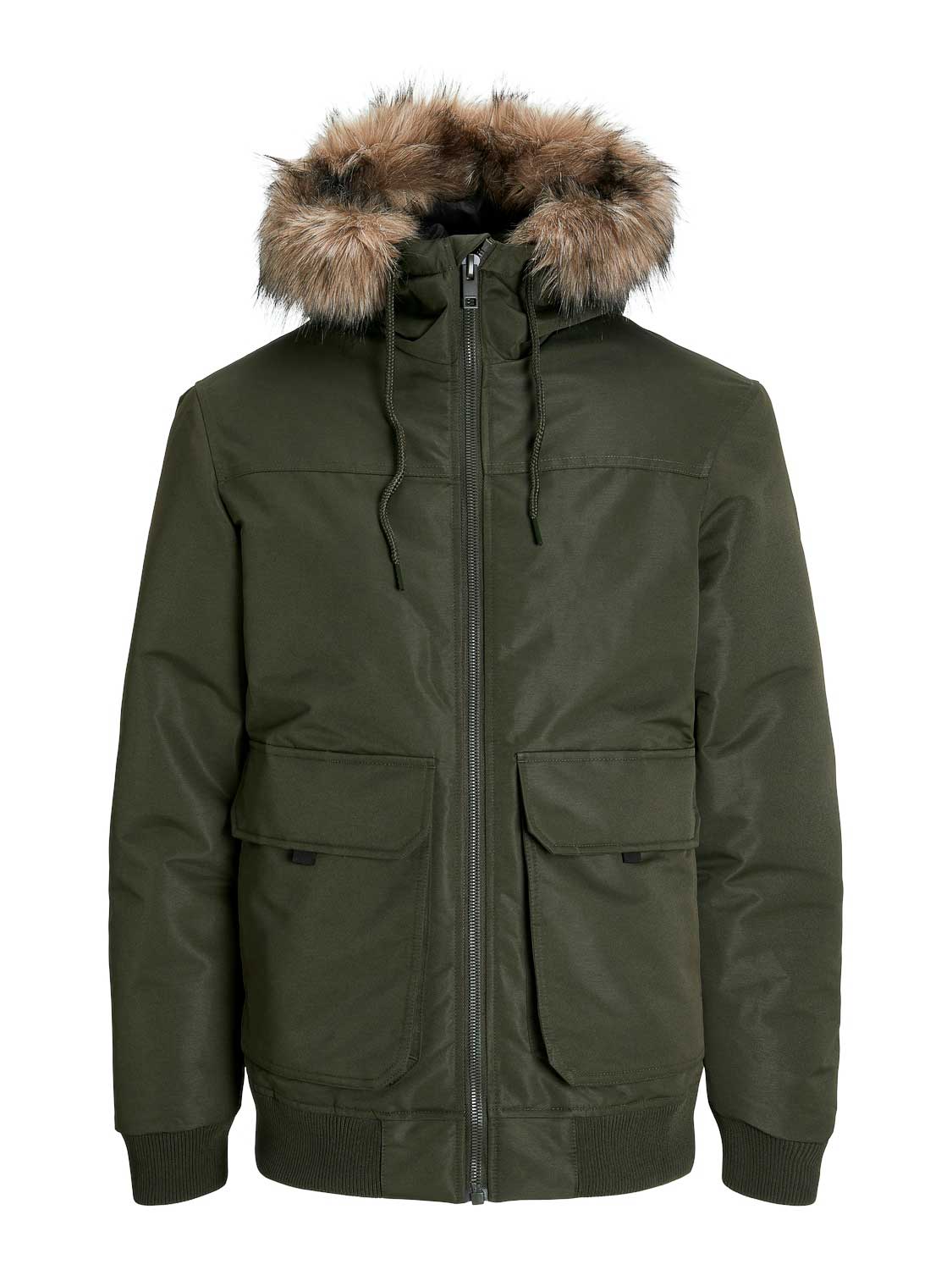 JACK & JONES Яке JJCONSTRUCT FAUX FUR BOMBER