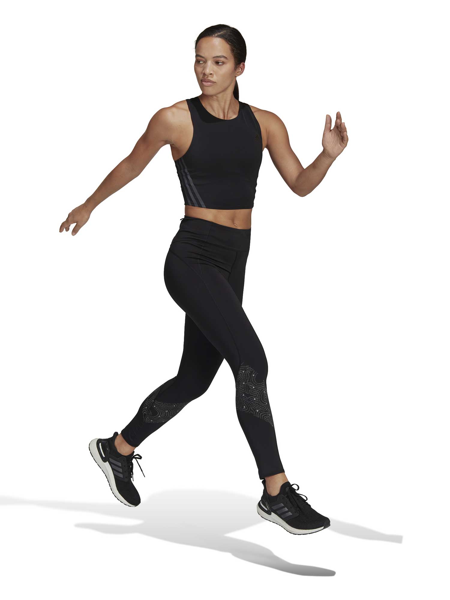 ADIDAS PERFORMANCE Потник Run Icons 3-Stripes Cooler Running Crop Top