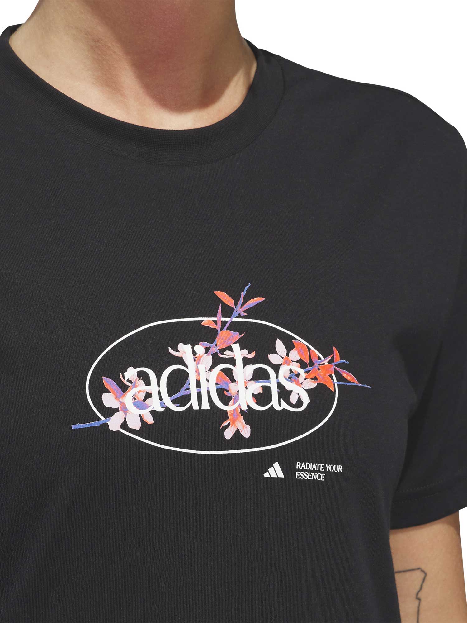 ADIDAS SPORTSWEAR Тениска Elements Radiate Floral Graphic T-Shirt