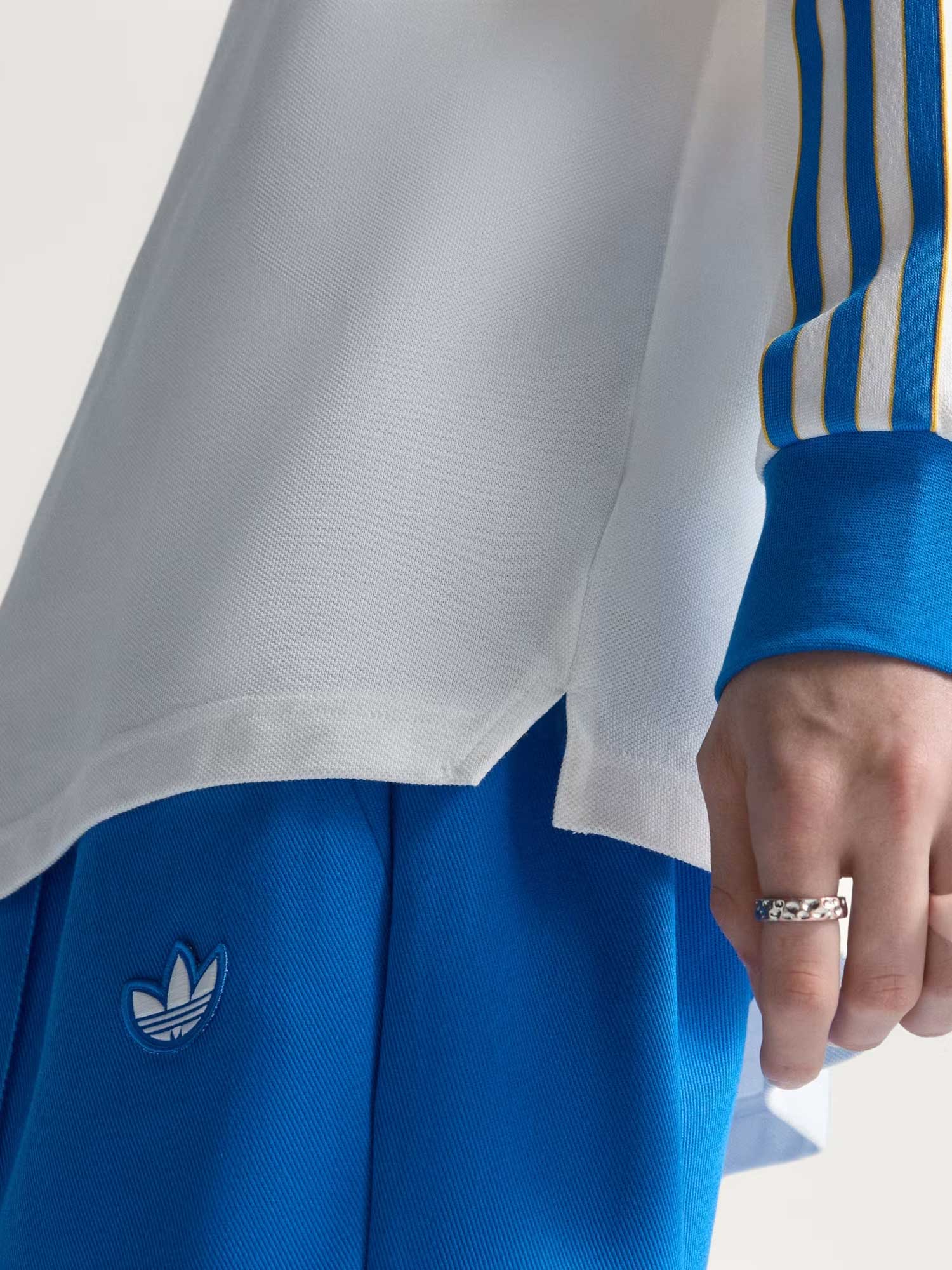 ADIDAS ORIGINALS Тениска Real Madrid Terrace Icons Long Sleeve Polo