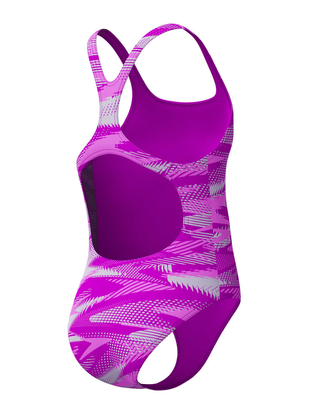 SPEEDO Цял бански GIRLS HYPERBOOM ALLOVER MEDALIST
