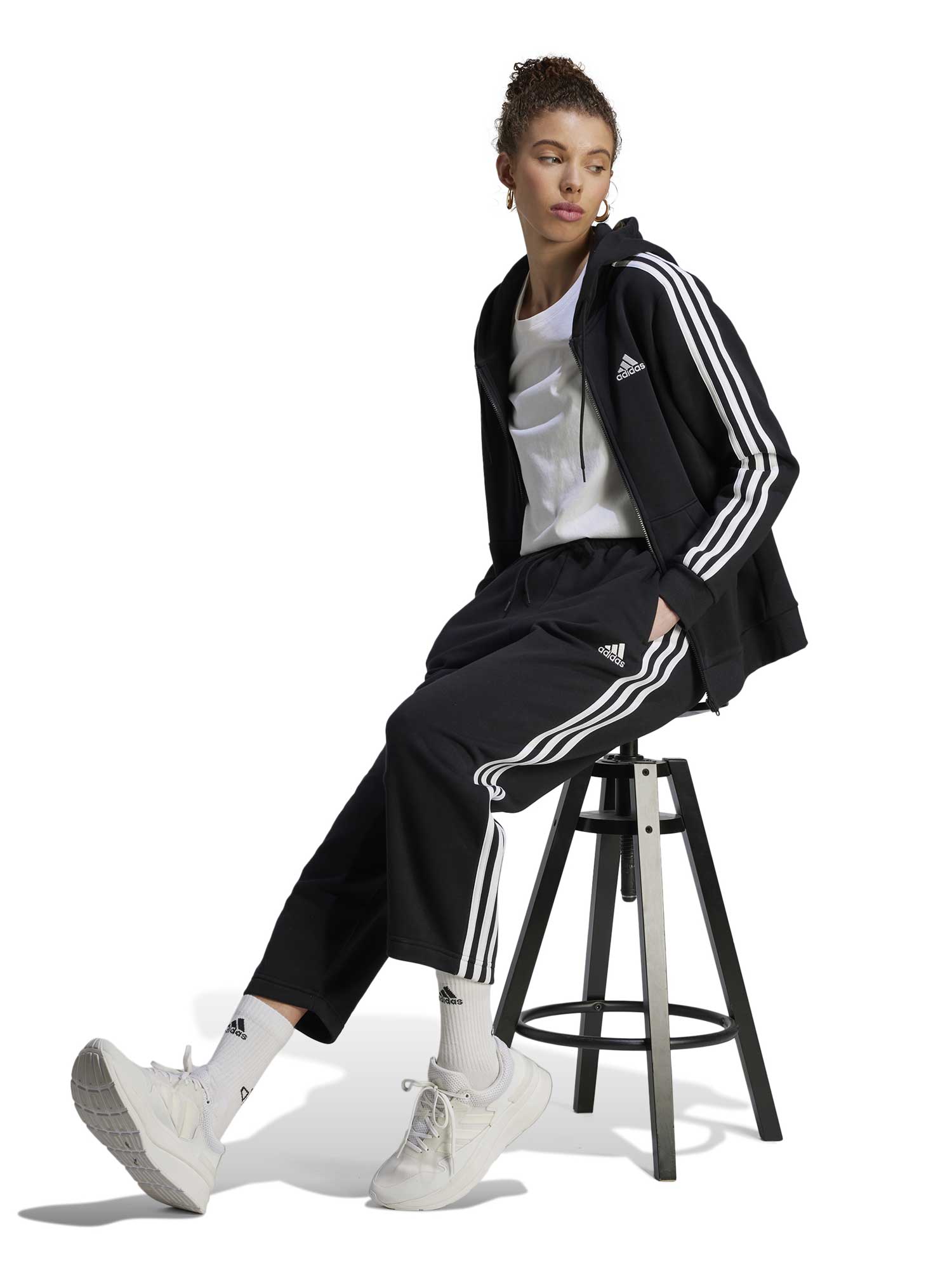 ADIDAS SPORTSWEAR Спортно долнище Essentials 3-S Open Hem Fleece