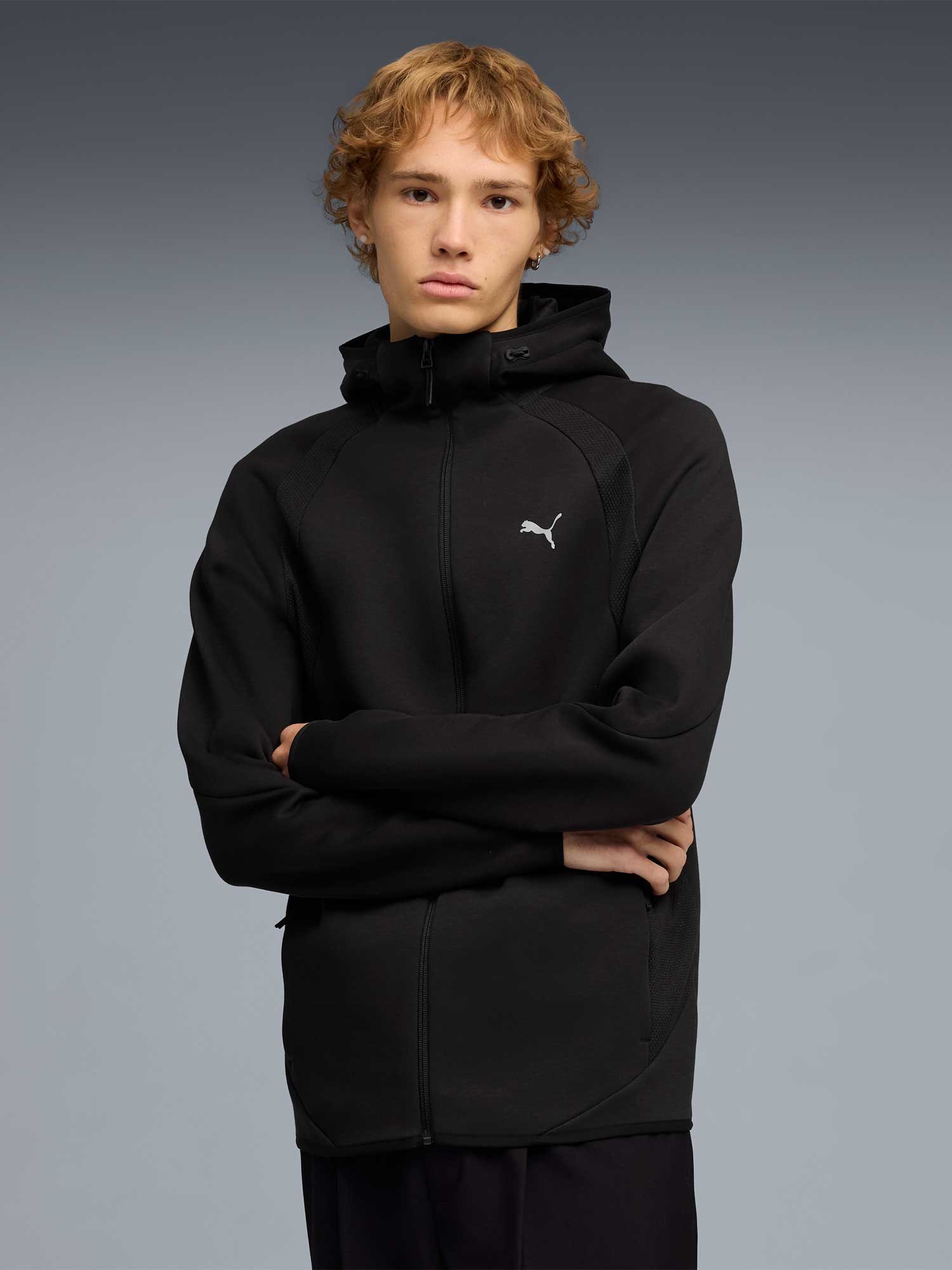 PUMA Суитшърт EVOSTRIPE FZ Hoodie DK