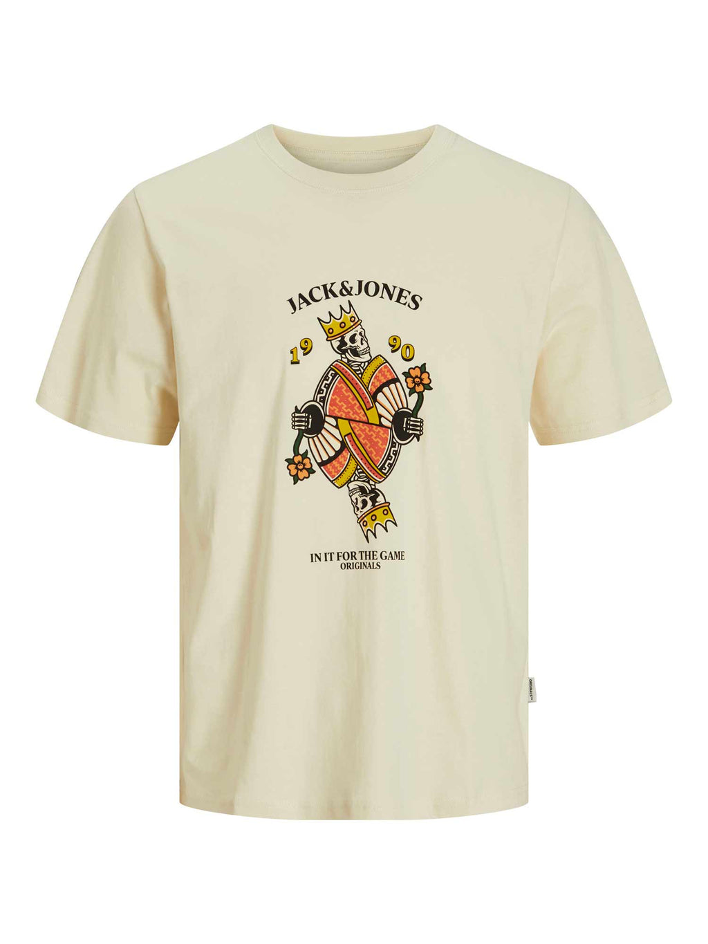 JACK & JONES Тениска JORANATOMY SKULL TEE SS CREW NECK SN