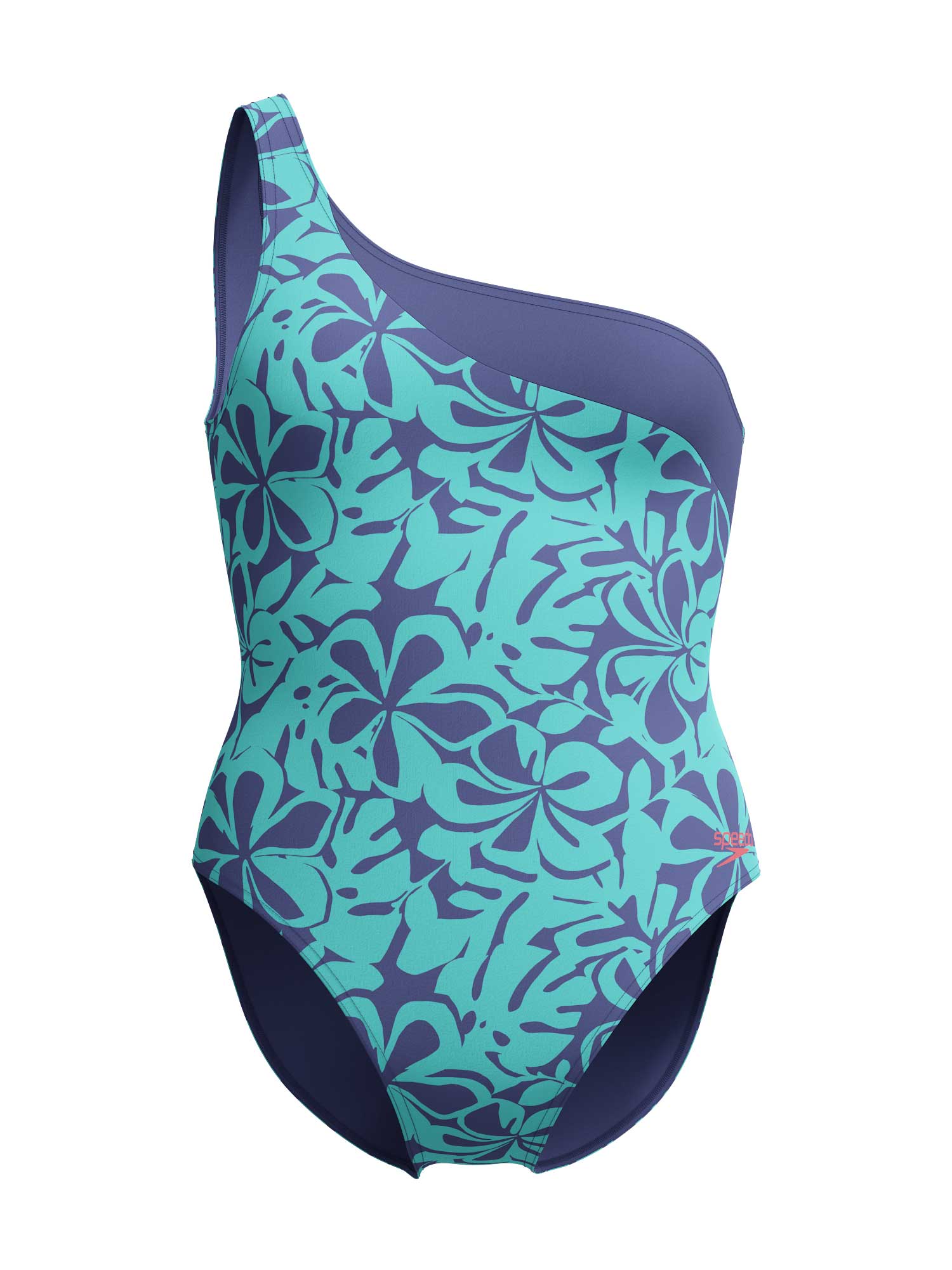 SPEEDO Цял бански WOMENS PRINTED ASYMETRIC
