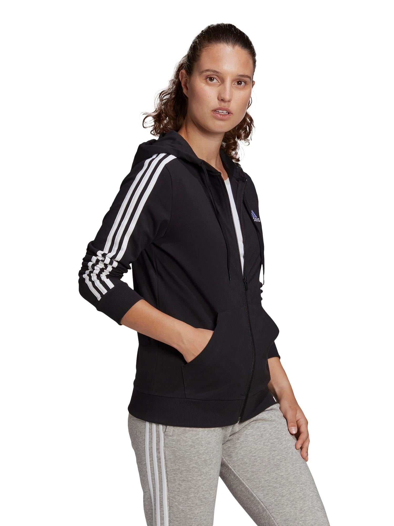 ADIDAS SPORTSWEAR Суитшърт Essentials Single 3-S Full-Zip