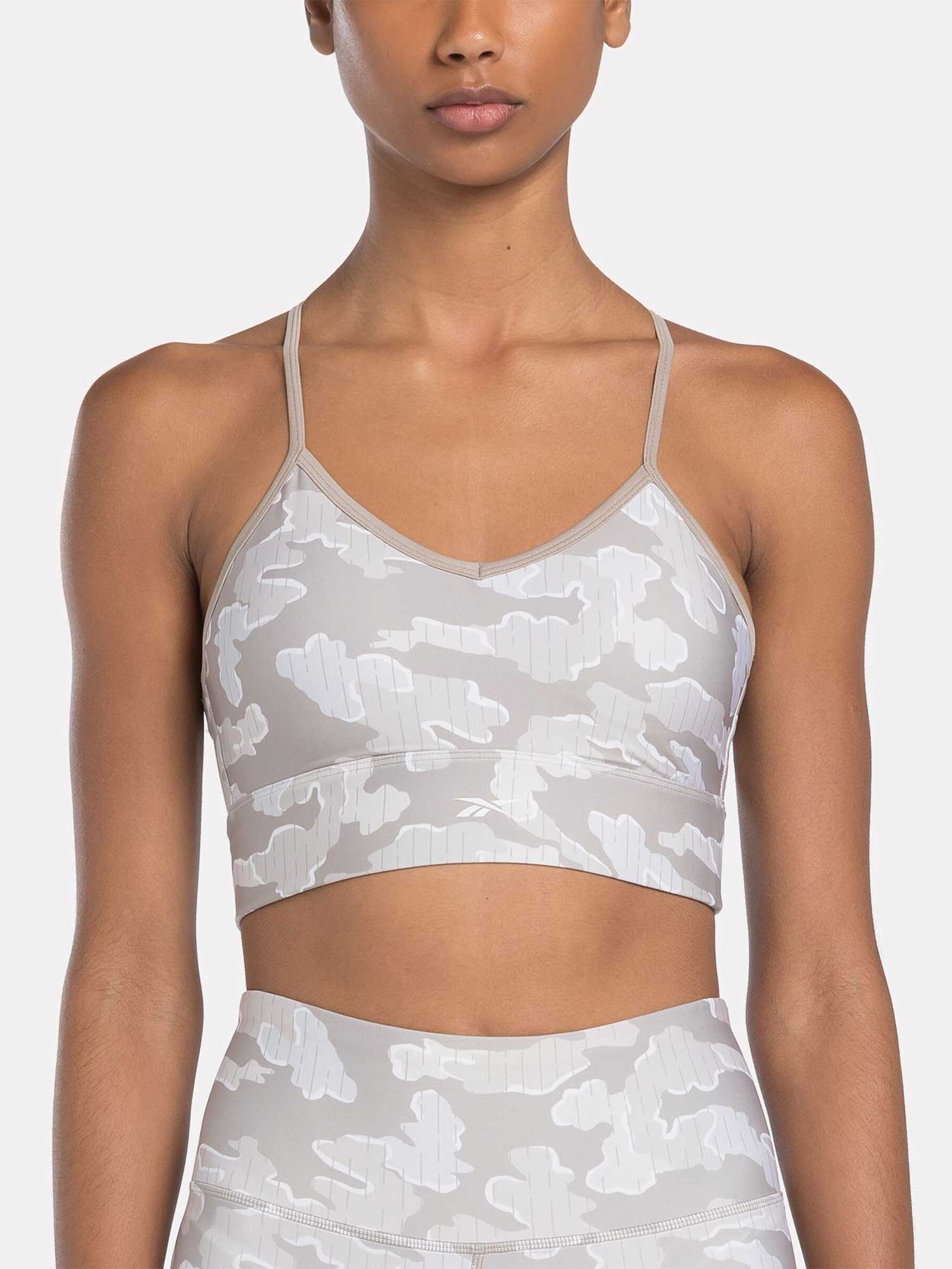 REEBOK Спортен сутиен ID TRAIN CAMO BRA