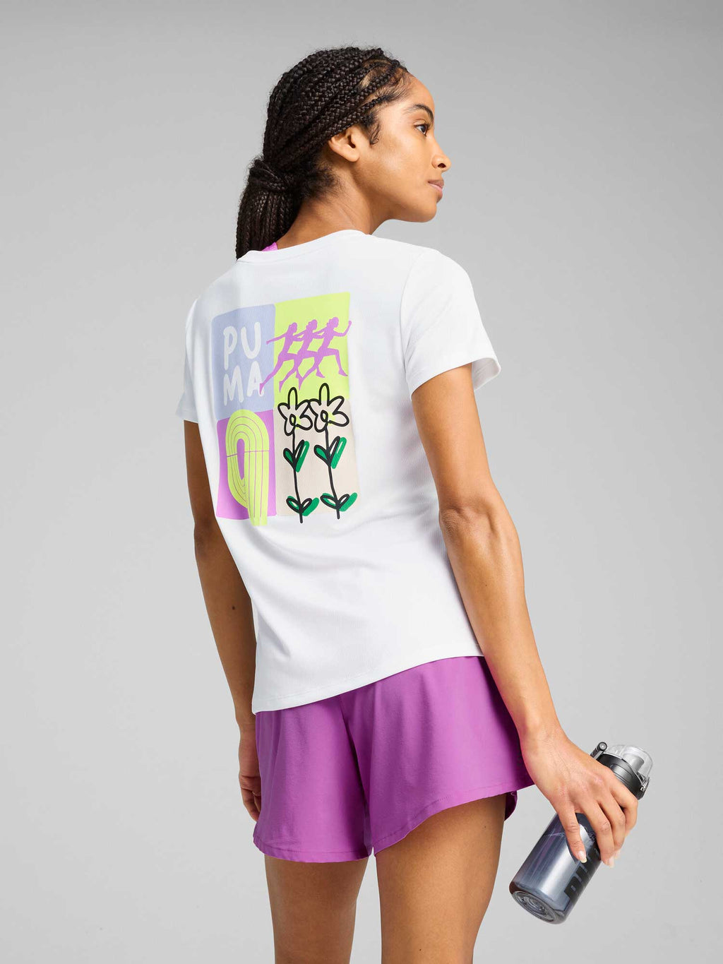 PUMA Тениска GRAPHICS RUNNING ILLUSTRATION TEE W
