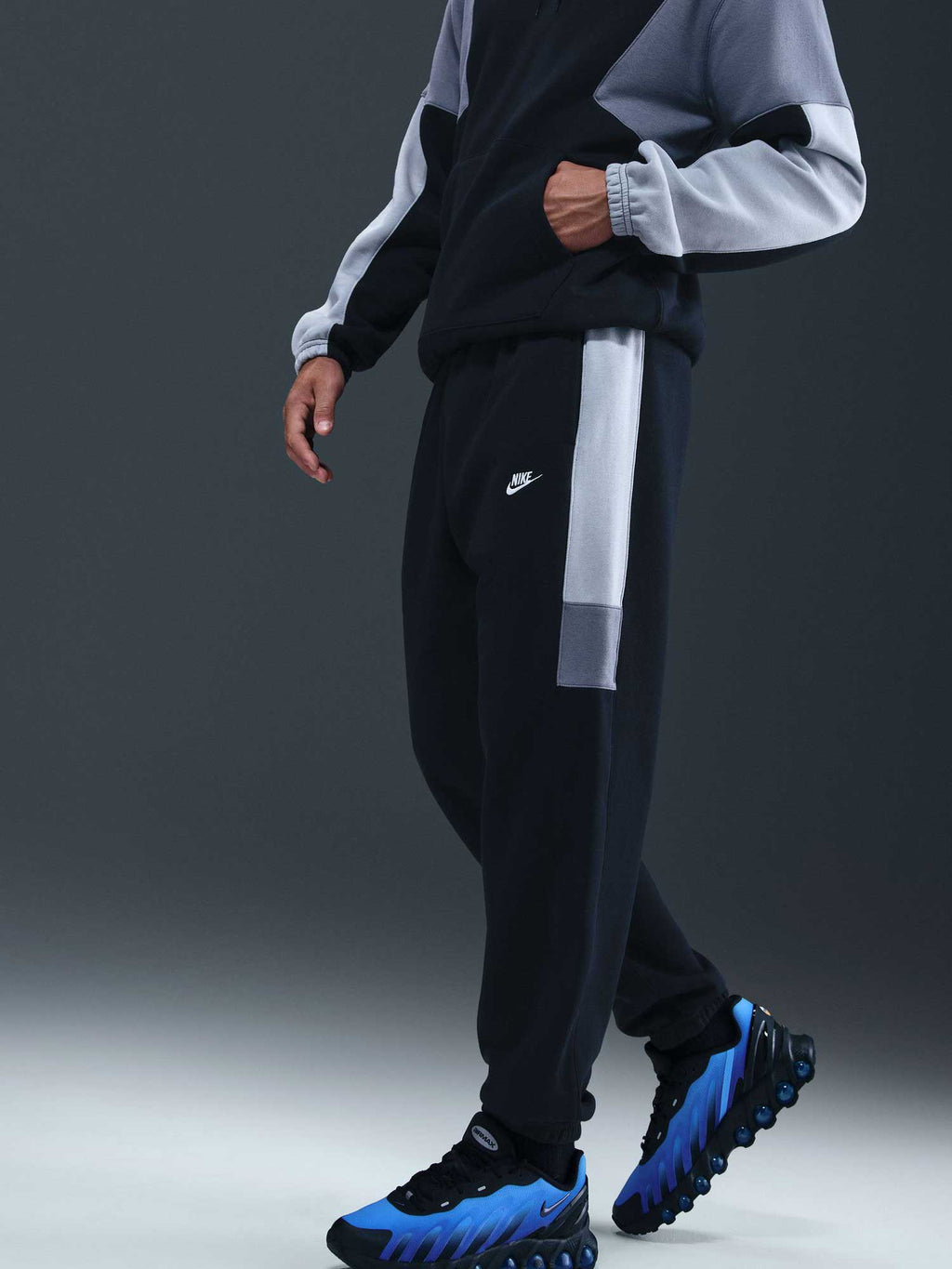 NIKE Спортен екип M NK CLUB FLEECE HDED TRACK GX
