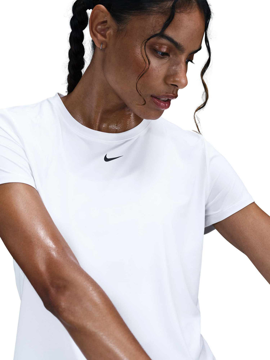 NIKE Тениска W NK ONE CLASSIC DF SS TOP WT