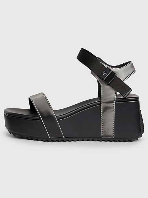 Calvin Klein Jeans Сандали WEDGE BLOCK SANDAL METALLIC DC