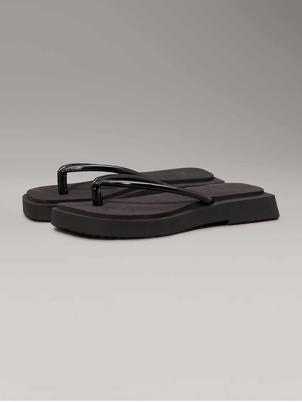 Calvin Klein Jeans Джапанки SQ LOW WEDGE SANDAL STITCH