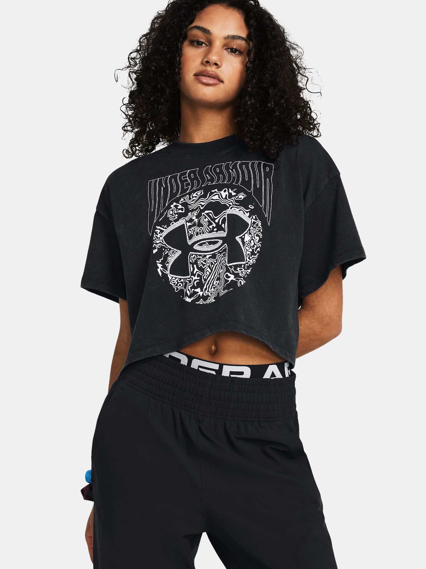 UNDER ARMOUR Тениска UA HW Dusk to Dawn Crop SS