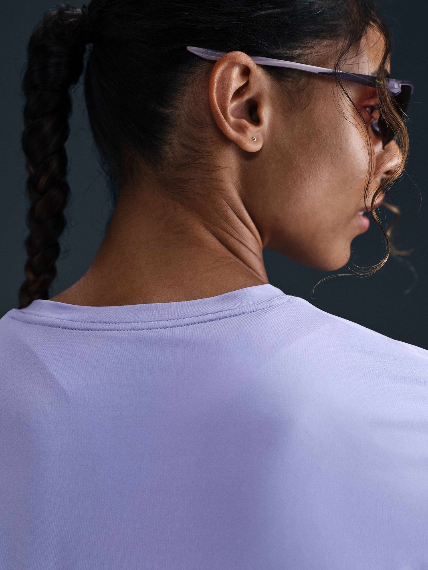 NIKE Тениска W NK ONE SWSH HBR DF SS TOP