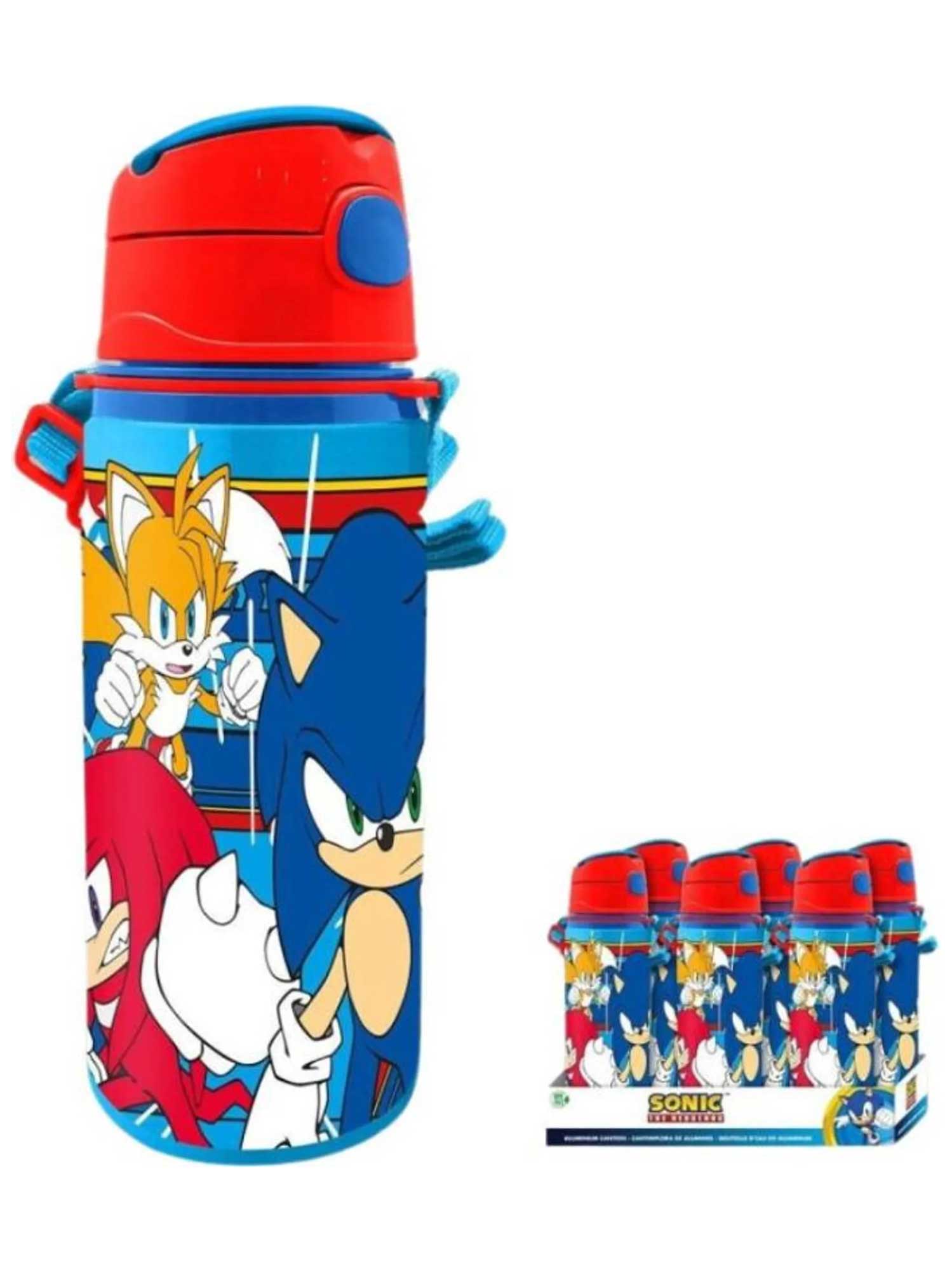 KIDS MOVIE HEROES Алуминиева бутилка с дръжка Sonic 600ml
