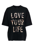 ONLY Тениска ONLRIRI S/S AOP PRINT TOP BOX JRS