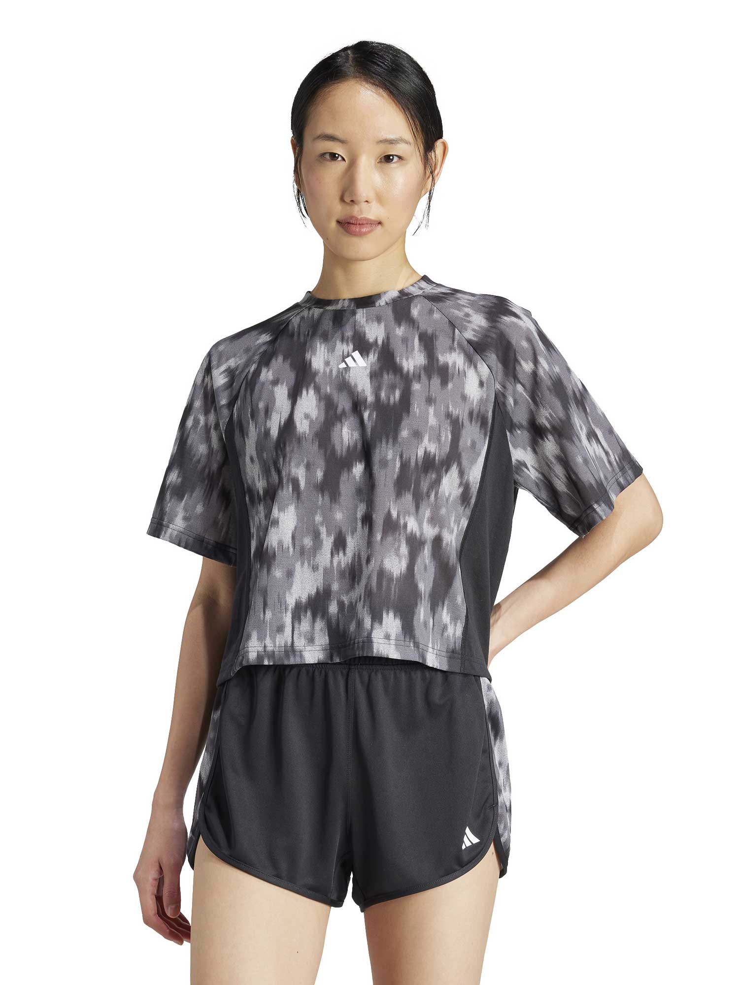ADIDAS PERFORMANCE Тениска Train Essentials Allover Print Flower
