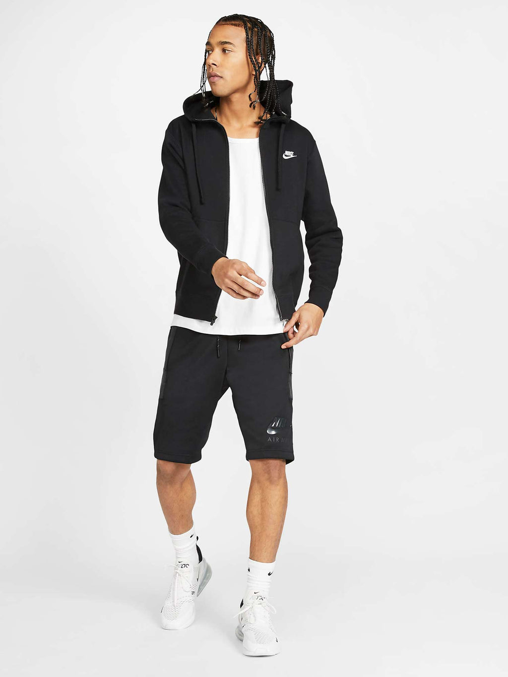 NIKE Суитшърт M NSW CLUB HOODIE FZ BB