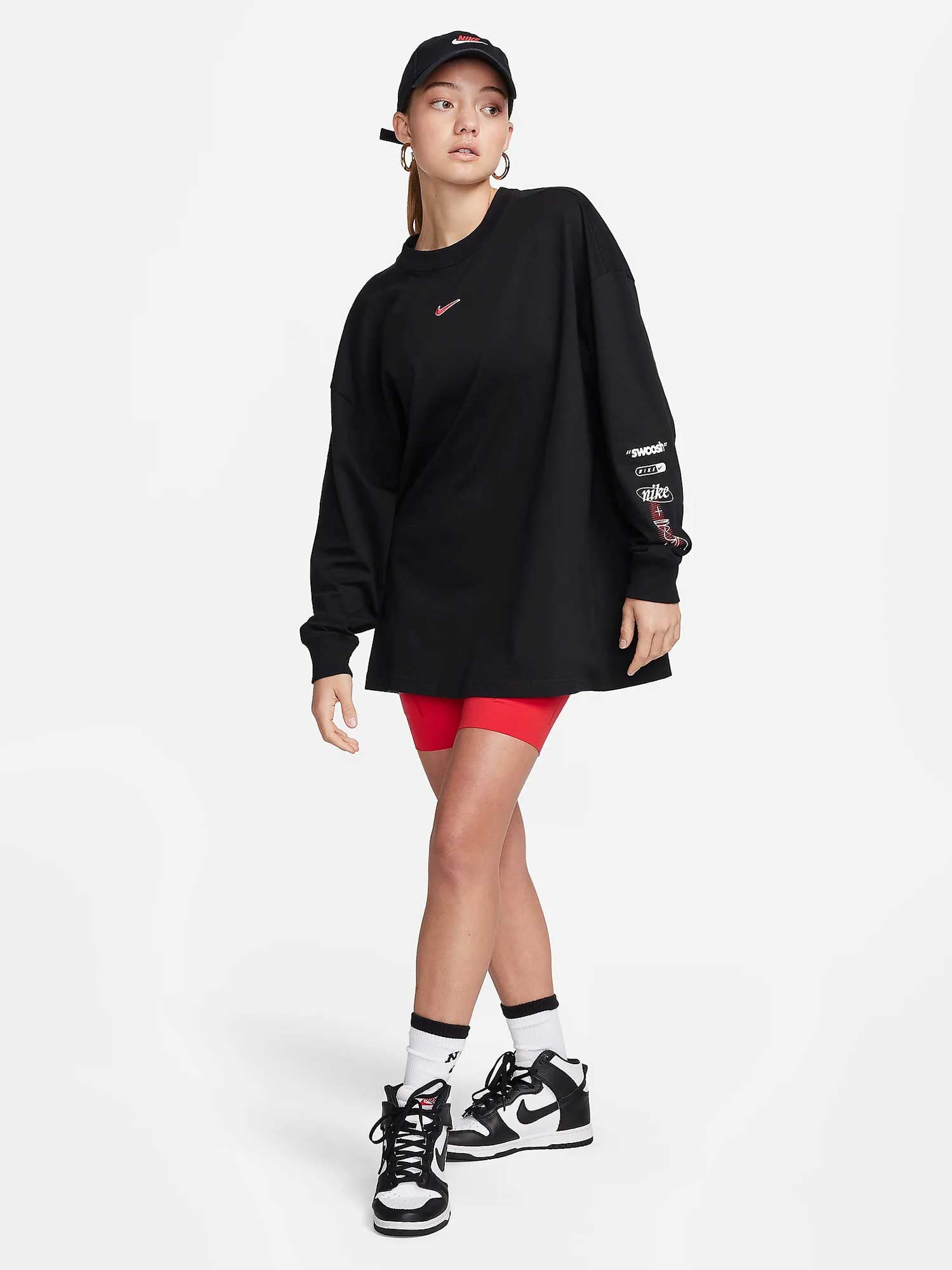 NIKE Блуза W NSW LS TEE BF PRINT SW