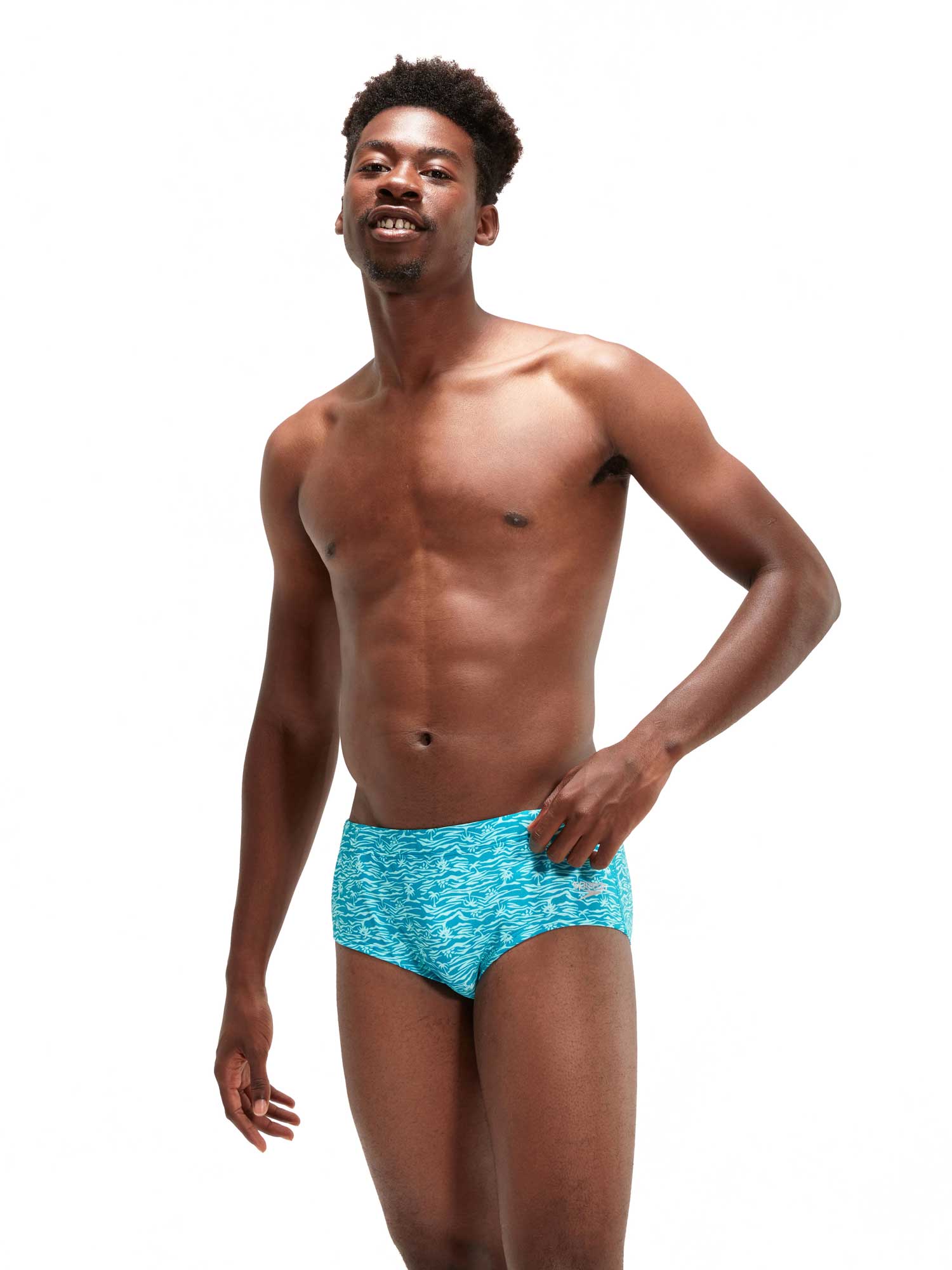 SPEEDO Бански 13.5CM CLUB TRAINING ALLOVER BRIEF
