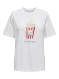 ONLY Тениска ONLBURST LIFE S/S POPCORN TOP BOX JRS