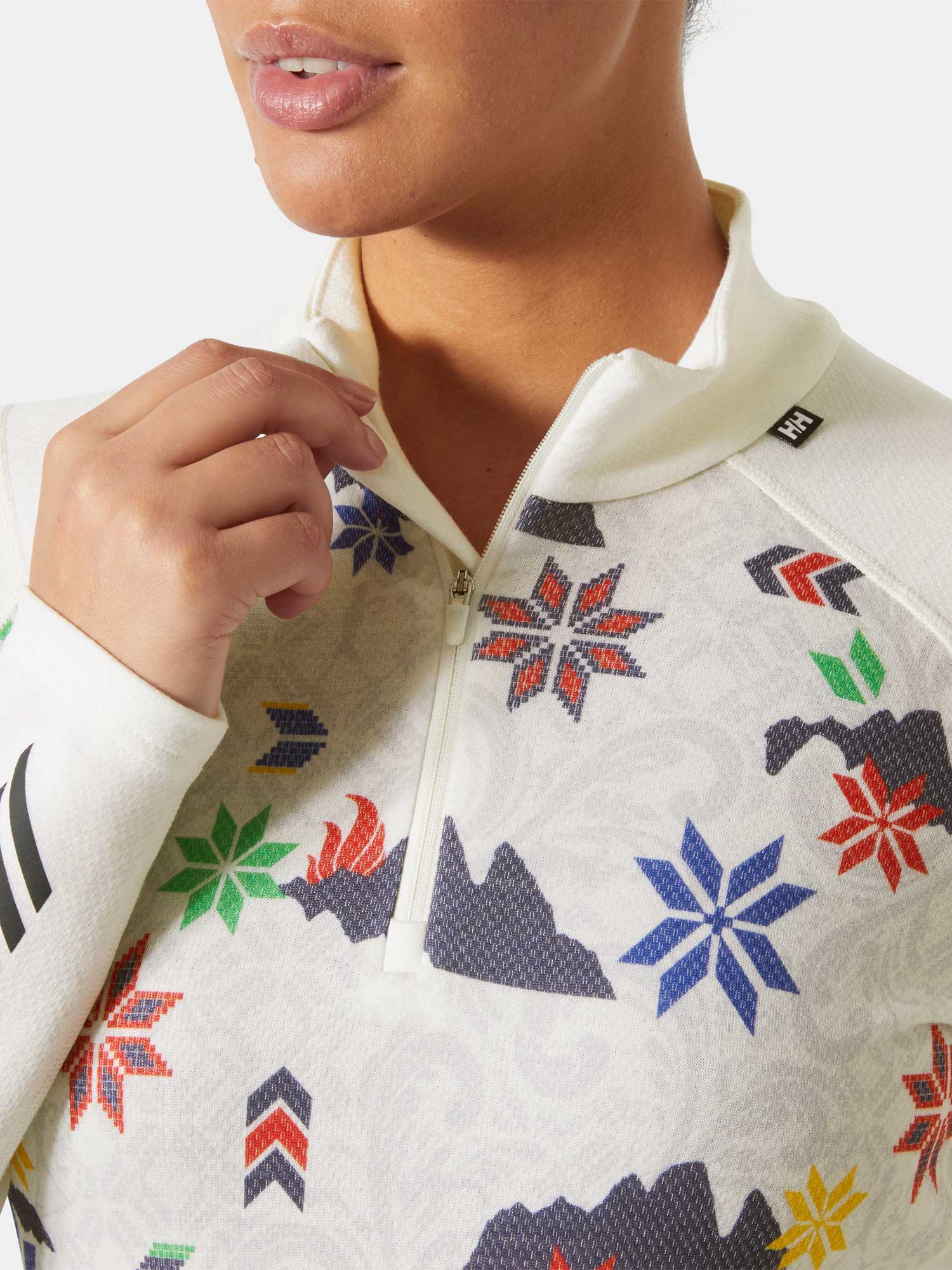 HELLY HANSEN Термоблуза W LIFA MERINO MIDW GRA 1/2 ZIP