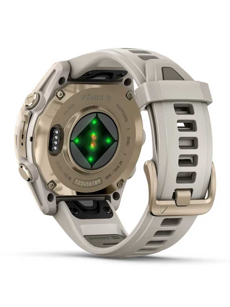 GARMIN GPS Смарт часовник Fenix 8 AMOLED с кожена каишка